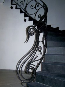 art nouveau,jugendstil,smeedijzer,trapleuning,smeedijzeren,leuning,smeedwerk,smederij,kunstsmeedwerk