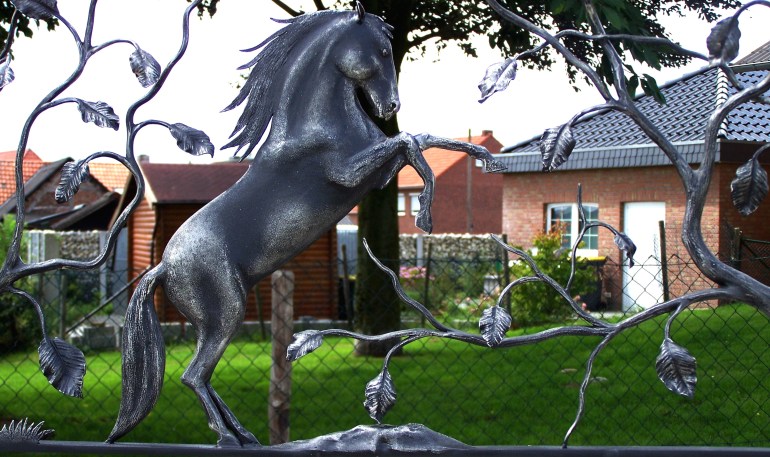 cheval en fer forgé