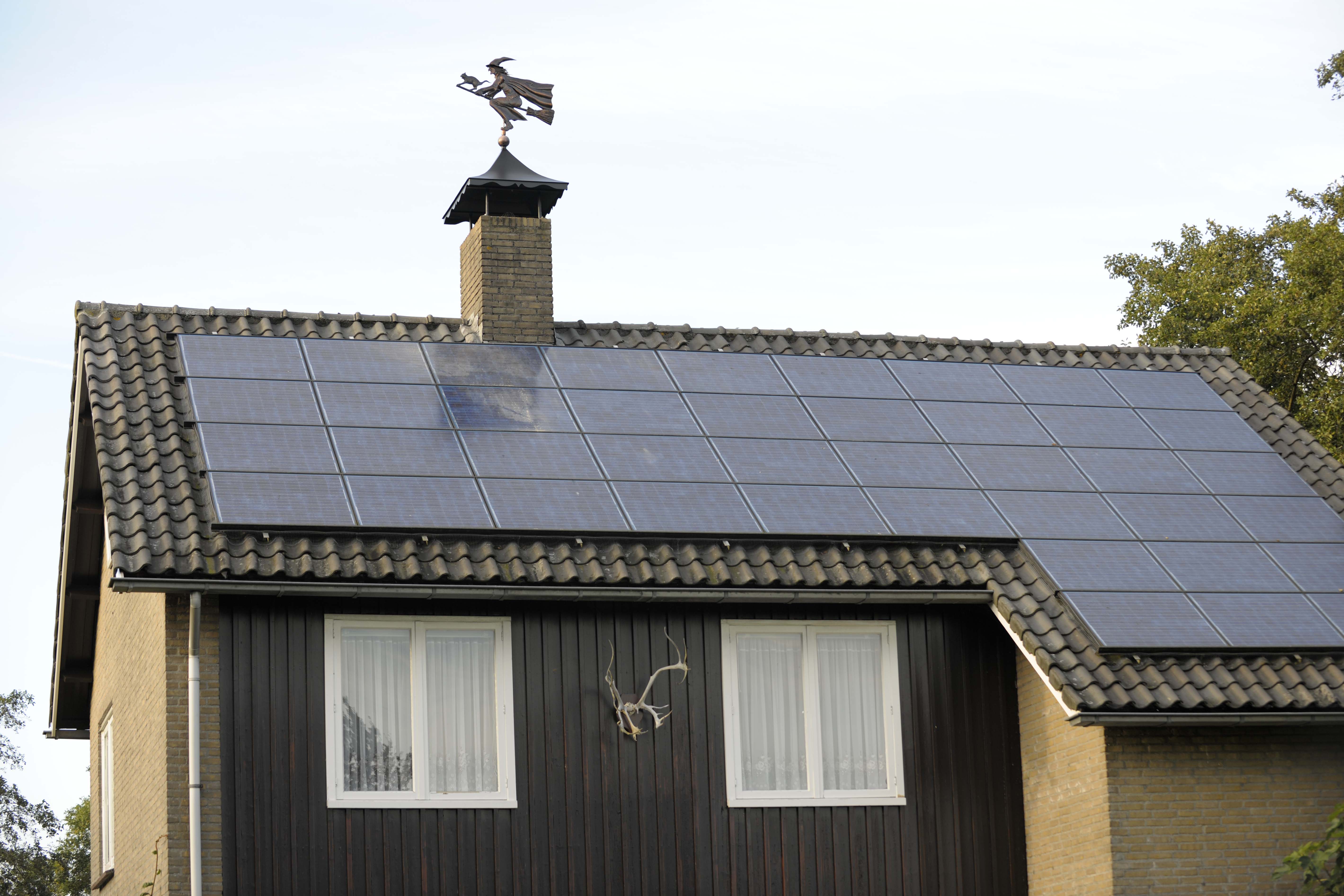 schoorsteenkap, windwijzer, heks, kat, sorciere, hexe