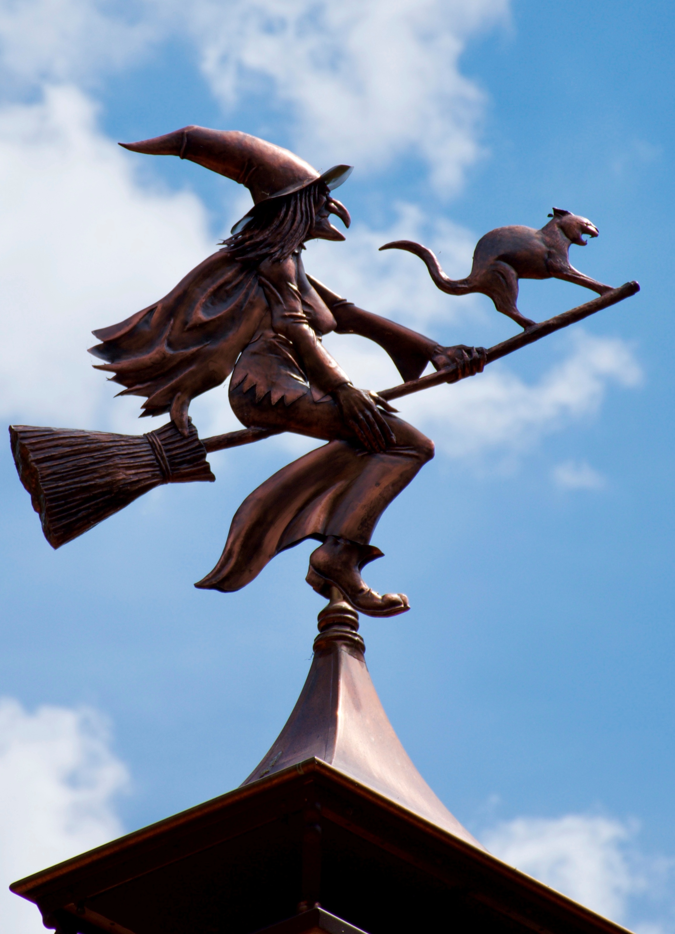 windwijze, heks, kat, windvaan